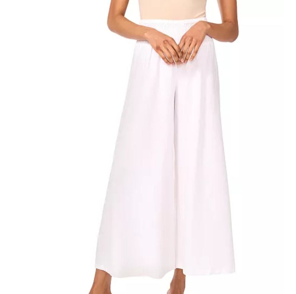 New vince camuto wide leg white pants small